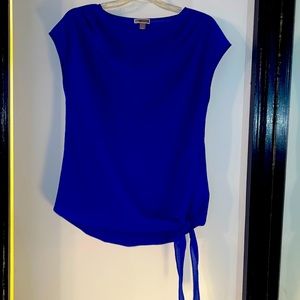 NWOT blouse with side-tie